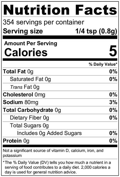 Bagel Seasoning, Nutrition Facts