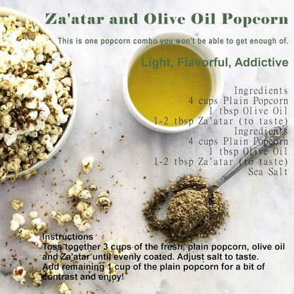 Za'atar (Zatar/Zaatar/Zahtar) Seasoning Blend by FlavorKicker | 1.8 oz | Traditional Lebanese Spice Blend | Zahtar Spice for everything | No Additives, No Perservatives