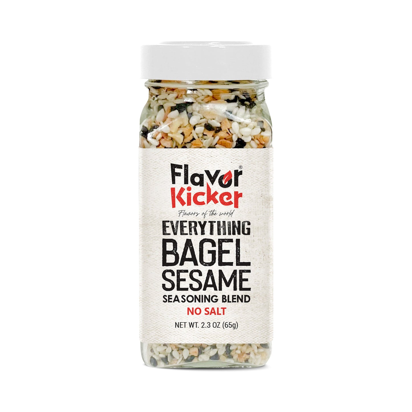 FlavorKicker Everything Bagel Seasoning Blend. NO SALT Original Delicious Blend of Spices Dried Minced Garlic & Onion Flakes. - FlavorKicker.com