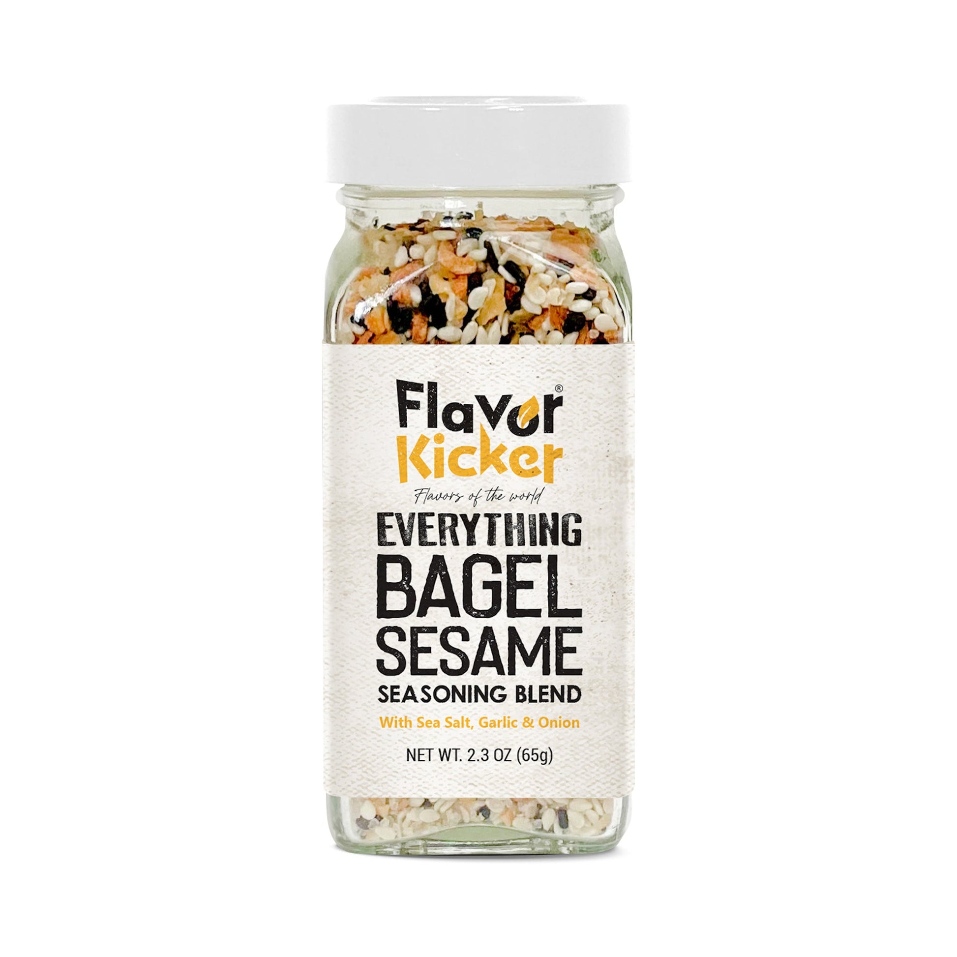 FlavorKicker Everything Bagel Seasoning Blend Original Delicious Blend of Sea Salt and Spices Dried Minced Garlic & Onion Flakes. - FlavorKicker.com