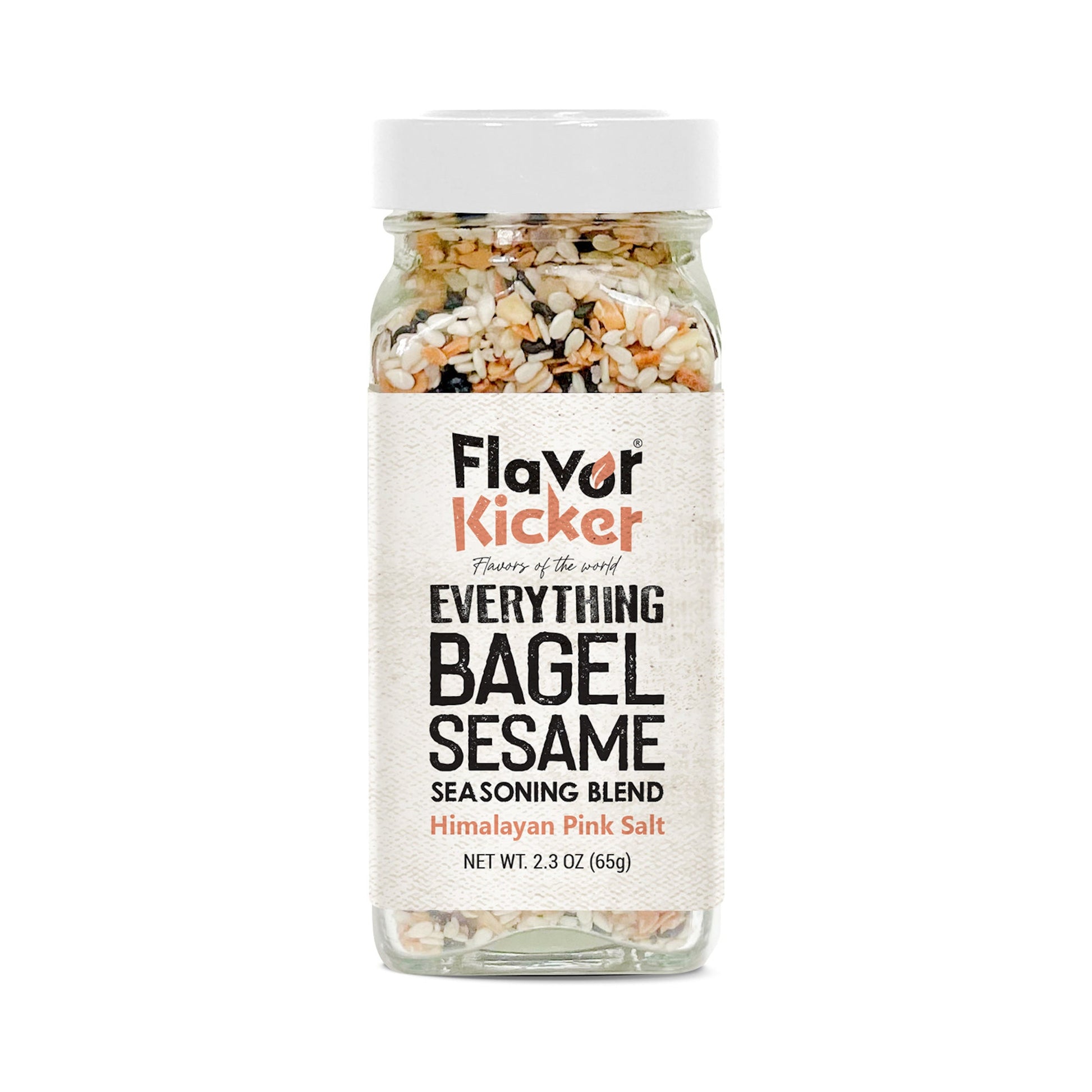 FlavorKicker Everything Bagel Seasoning Blend With Himalayan Pink Salt Original Delicious Blend of Sea Salt and Spices Dried Minced Garlic & Onion Flakes. - FlavorKicker.com