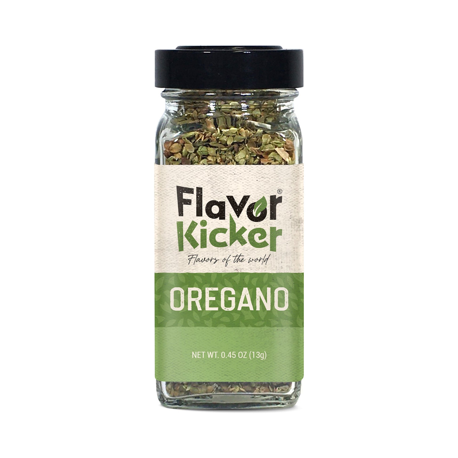 FlavorKicker Fancy Oregano Leaves,0.45 oz. Non GMO, No Preservatives - FlavorKicker.com