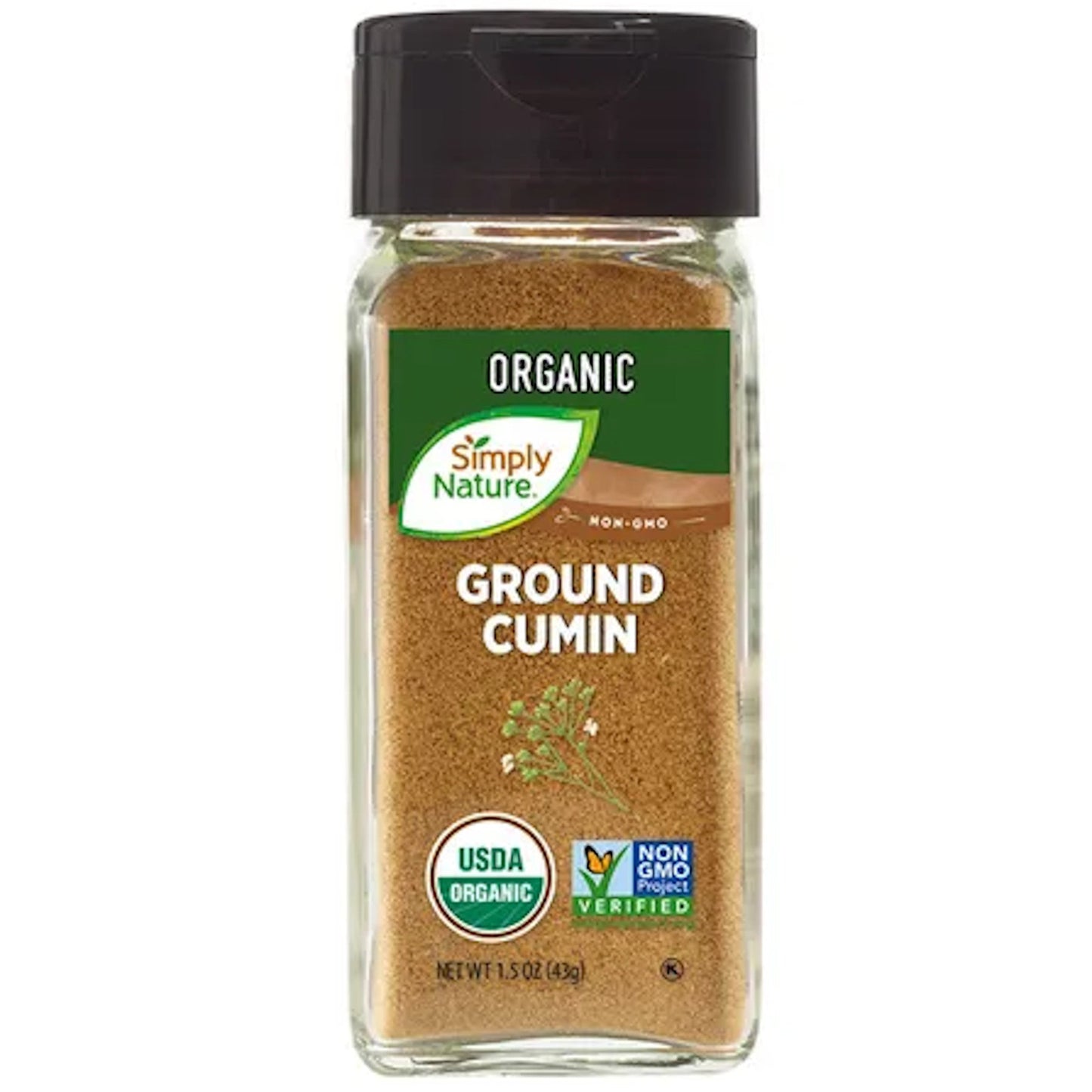 Simply Nature Organic Ground Cumin 1.5 oz - FlavorKicker.com